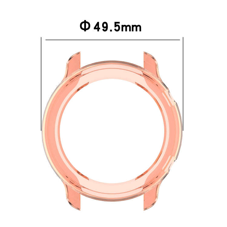 For Huami Amazfit GTR 47mm TPU Half Case Watch Case(Transparent Orange)