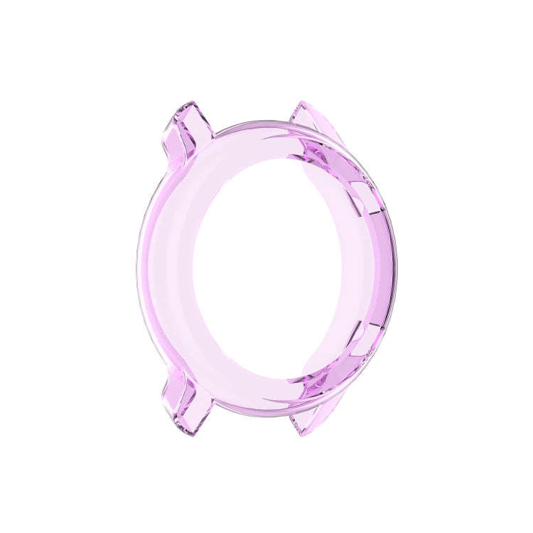 For Huami Amazfit GTR 47mm TPU Half Case Watch Case(Transparent Purple)