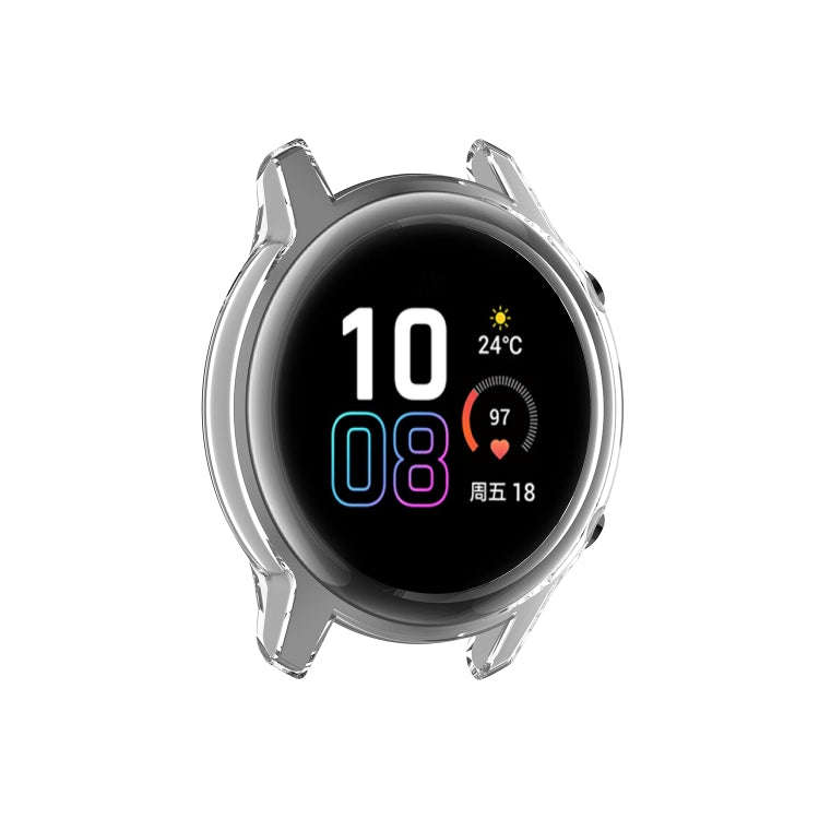 For Huawei Honor Magic watch2 46mm TPU Wrapped Empty Half Case Watch Case(Transparent White)