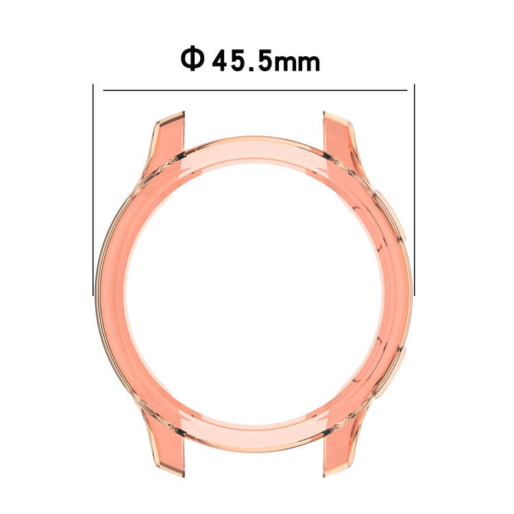 For Garmin Venu TPU Wrapped Empty Half Case Watch Case(Transparent Orange)