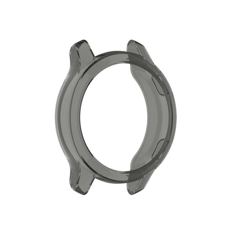 For Garmin Venu TPU Wrapped Empty Half Case Watch Case(Transparent Black)