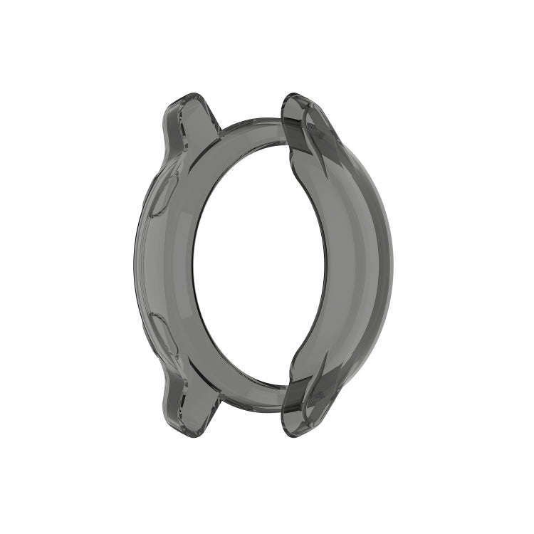 For Garmin Venu TPU Wrapped Empty Half Case Watch Case(Transparent Black)