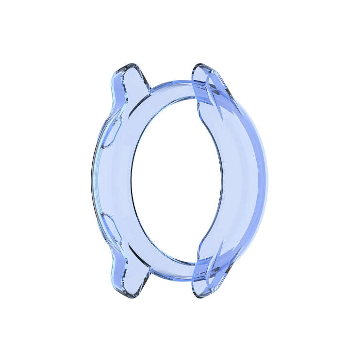For Garmin Venu TPU Wrapped Empty Half Case Watch Case(Transparent Blue)
