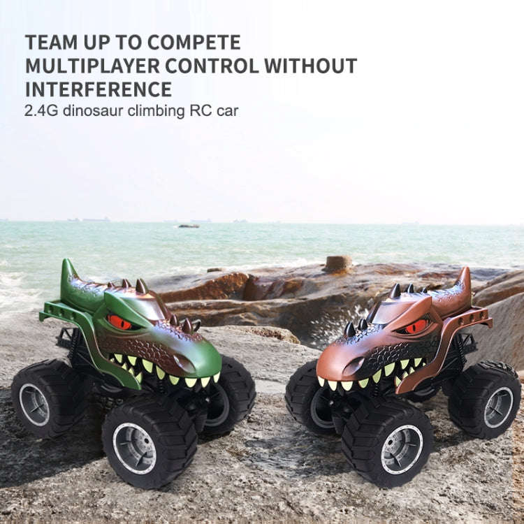 JJR/C Q148 2.4G Remote Control Dinosaur Climbing Car(Green)