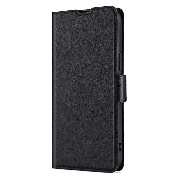 For Honor X8c 4G Ultra-thin Voltage Side Buckle Horizontal Flip Leather Phone Case(Black)
