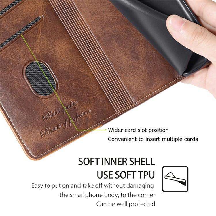 For Honor X8c 4G Contrast Color Side Buckle Leather Phone Case(Dark Brown + Gold)