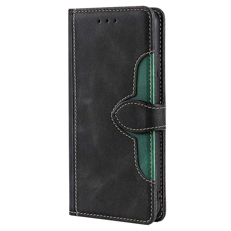 For Honor X8c 4G Skin Feel Magnetic Buckle Leather Phone Case(Black)