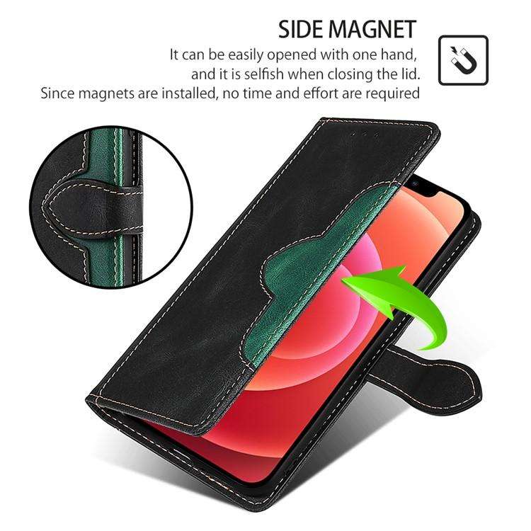 For Honor X8c 4G Skin Feel Magnetic Buckle Leather Phone Case(Black)