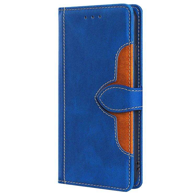 For Honor X8c 4G Skin Feel Magnetic Buckle Leather Phone Case(Blue)