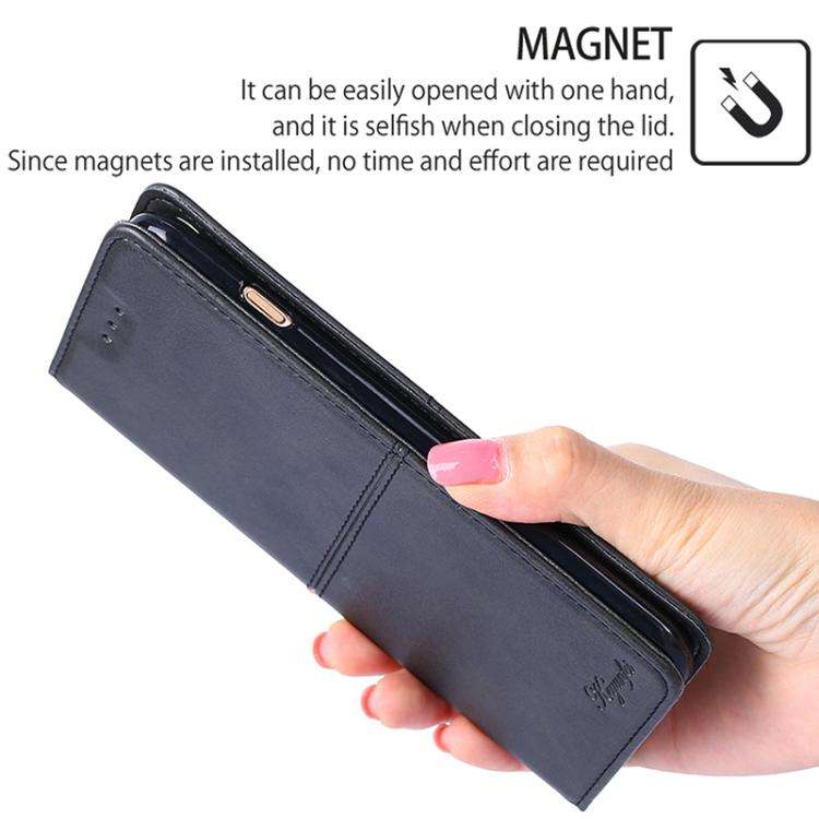 For Honor X8c 4G Cow Texture Magnetic Leather Phone Case(Black)