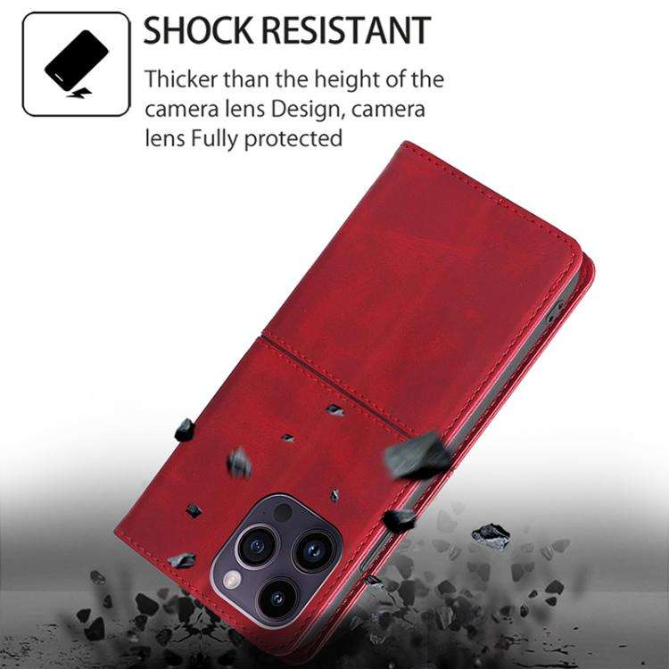 For Honor X8c 4G Cow Texture Magnetic Leather Phone Case(Red)