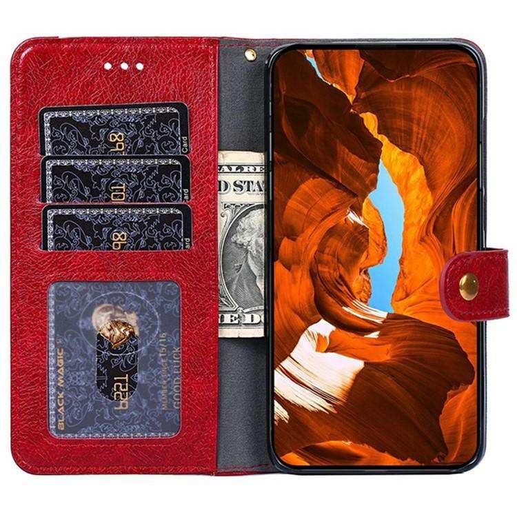 For Honor X8c 4G Zipper Bag Leather Phone Case(Red)