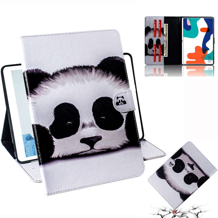 For Huawei MatePad Colored Drawing Pattern Horizontal Flip PU Leather Case with Holder & Card Slo...