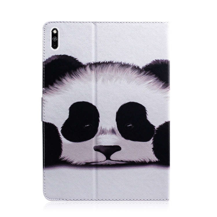 For Huawei MatePad Colored Drawing Pattern Horizontal Flip PU Leather Case with Holder & Card Slo...