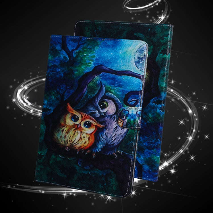 For Huawei MatePad Colored Drawing Pattern Horizontal Flip PU Leather Case with Holder & Card Slo...
