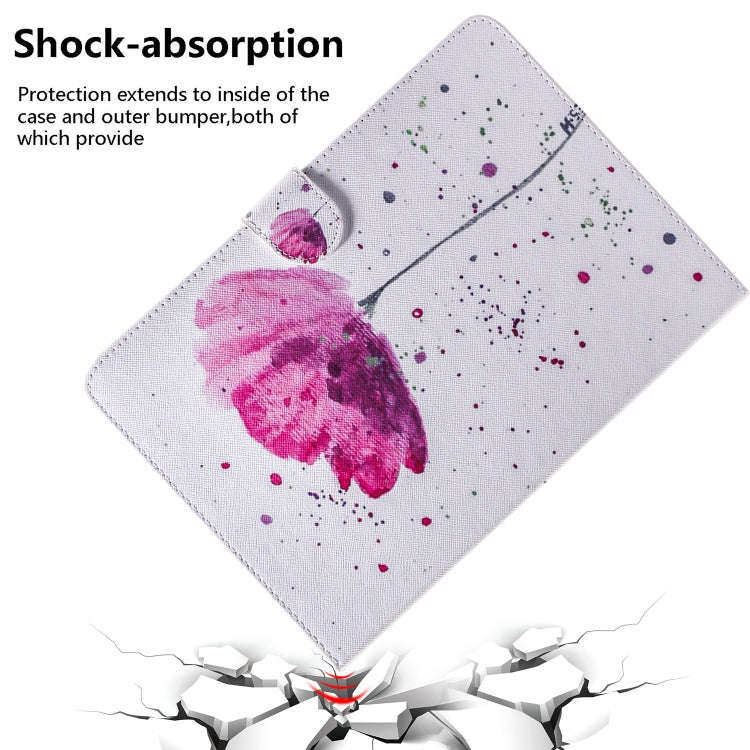 For Huawei MatePad Colored Drawing Pattern Horizontal Flip PU Leather Case with Holder & Card Slo...