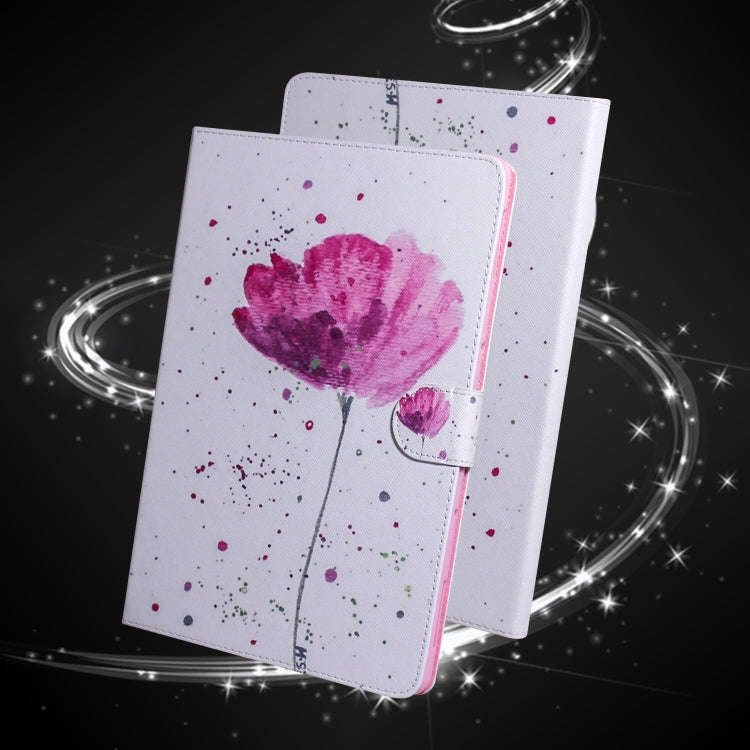 For Huawei MatePad Colored Drawing Pattern Horizontal Flip PU Leather Case with Holder & Card Slo...