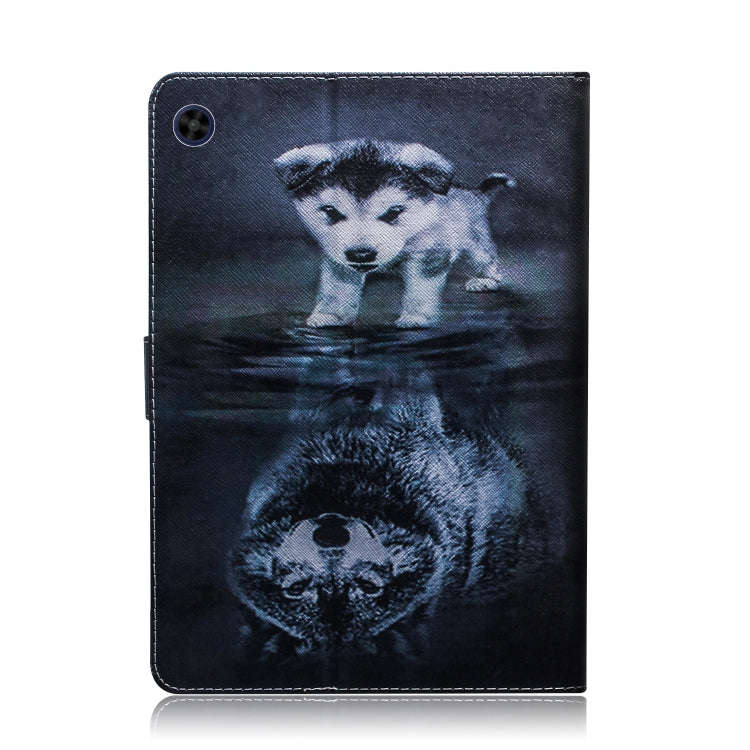 For Huawei MatePad T8 Colored Drawing Pattern Horizontal Flip PU Leather Case with Holder & Card ...