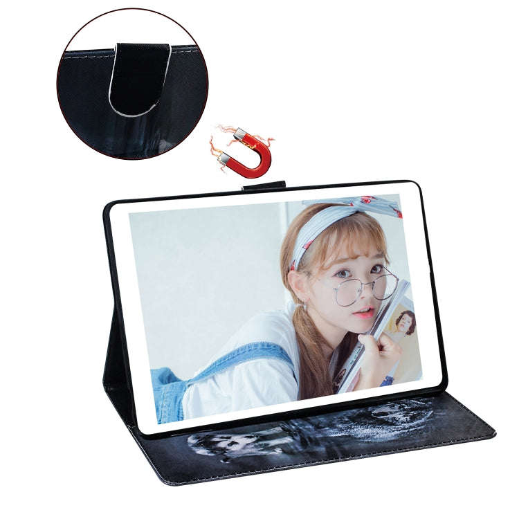 For Huawei MatePad T8 Colored Drawing Pattern Horizontal Flip PU Leather Case with Holder & Card ...