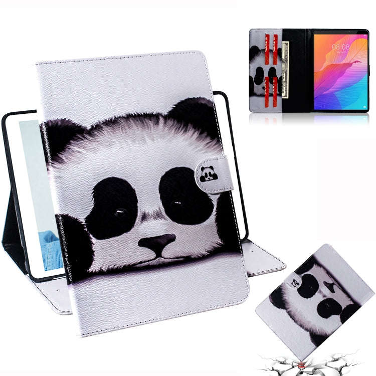 For Huawei MatePad T8 Colored Drawing Pattern Horizontal Flip PU Leather Case with Holder & Card ...