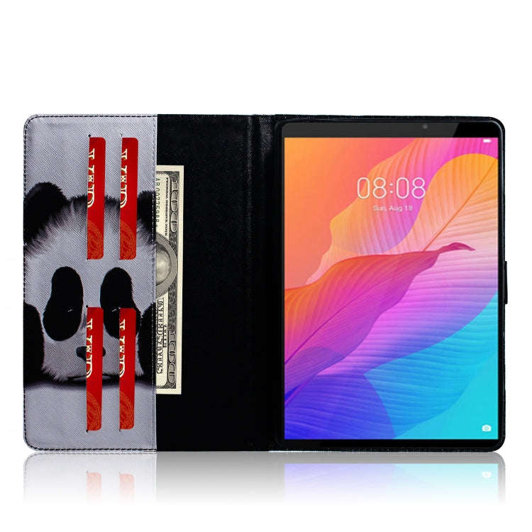 For Huawei MatePad T8 Colored Drawing Pattern Horizontal Flip PU Leather Case with Holder & Card ...