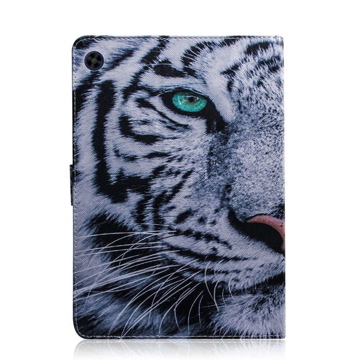 For Huawei MatePad T8 Colored Drawing Pattern Horizontal Flip PU Leather Case with Holder & Card ...