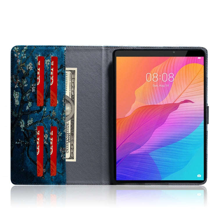 For Huawei MatePad T8 Colored Drawing Pattern Horizontal Flip PU Leather Case with Holder & Card ...
