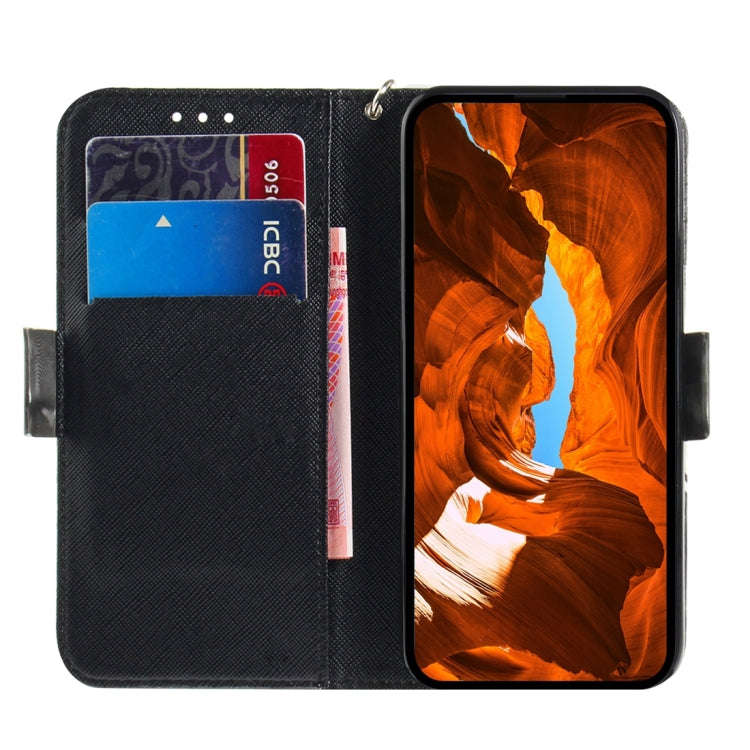 For Motorola Edge 2024 3D Colored Flip Leather Phone Case(Hug Cat)