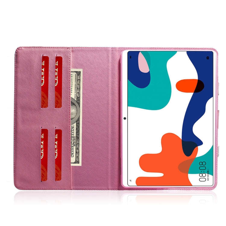 For Huawei MatePad 3D Colored Drawing Horizontal Flip Leather Case with Holder & Card Slot & Wall...