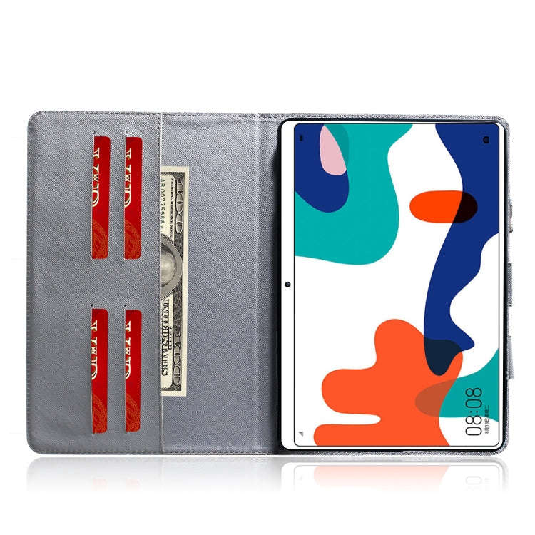 For Huawei MatePad 3D Colored Drawing Horizontal Flip Leather Case with Holder & Card Slot & Wall...