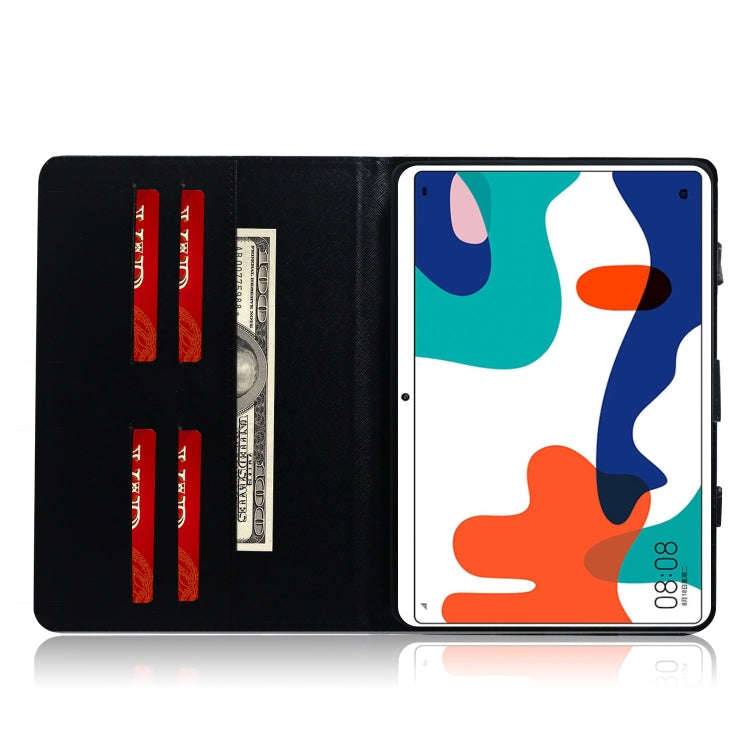 For Huawei MatePad 3D Colored Drawing Horizontal Flip Leather Case with Holder & Card Slot & Wall...