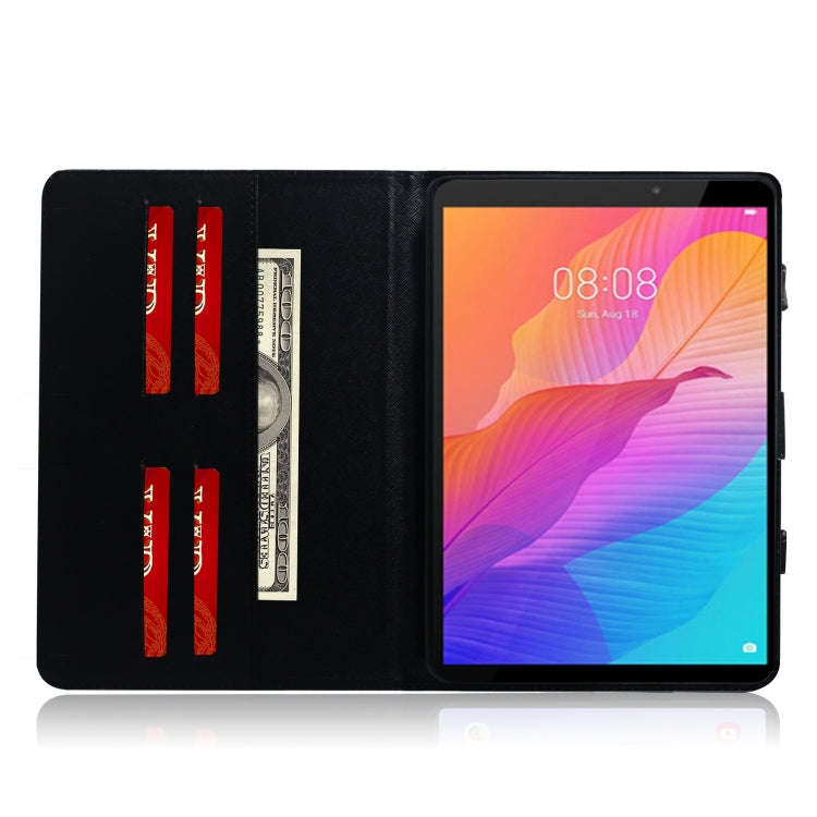 For Huawei MatePad T8 3D Colored Drawing Horizontal Flip Leather Case with Holder & Card Slot & W...
