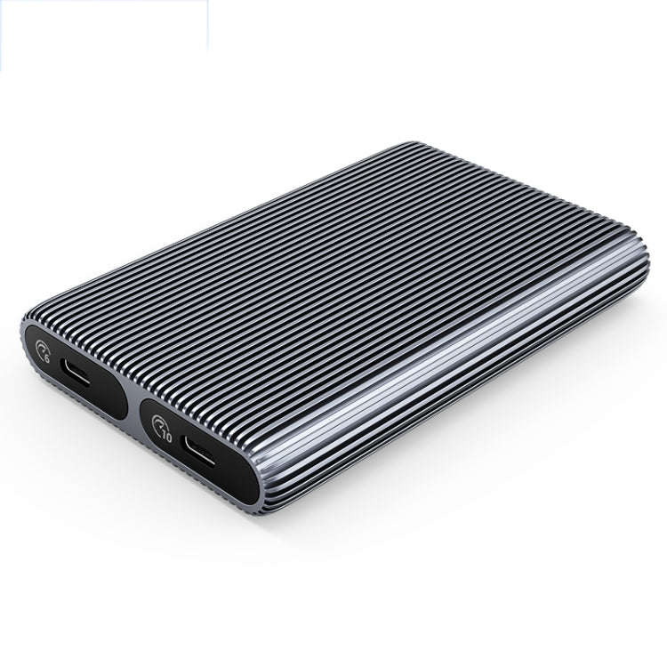 ORICO AM2C3-2SN Dual-bay M.2 NVME + SATA SSD Enclosure(Grey)