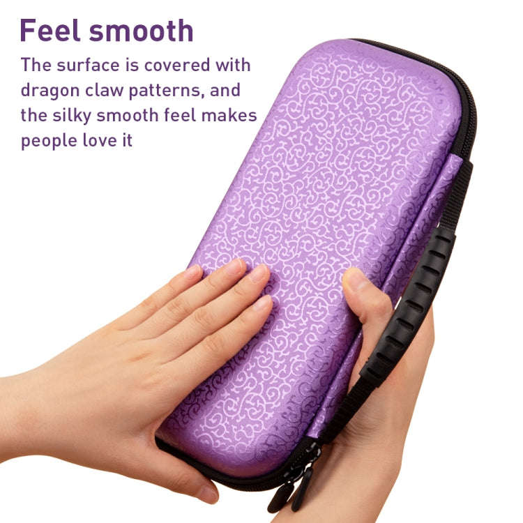 For Nintendo Switch Game Console Dragon Claw Pattern Storage Bag(Purple)