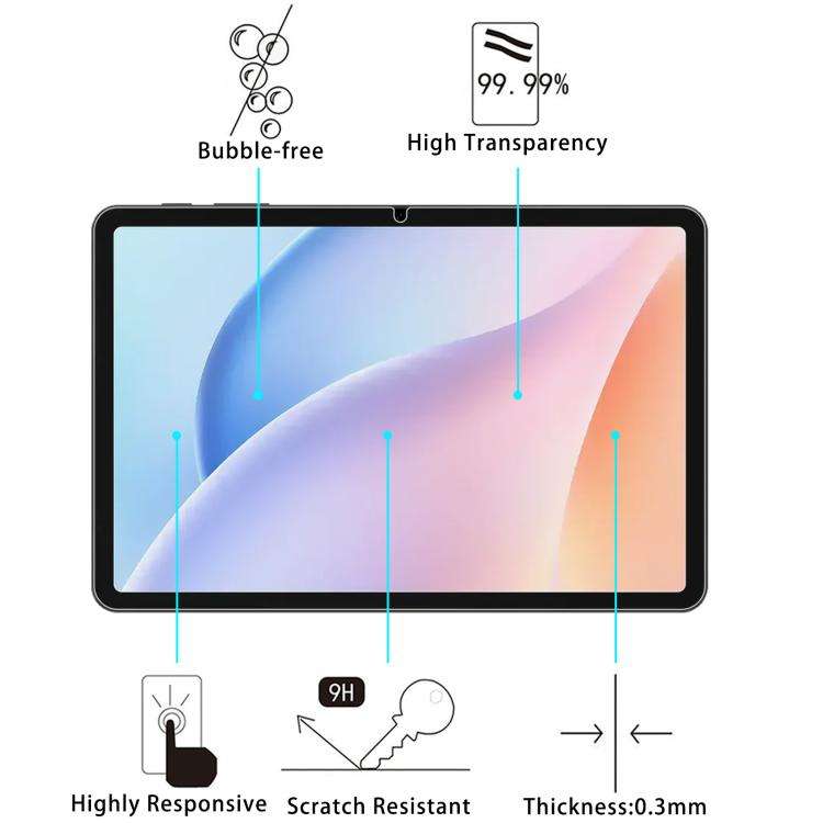 For Doogee Tab A9 10.1 inch 25pcs 9H 0.3mm Explosion-proof Tempered Glass Film