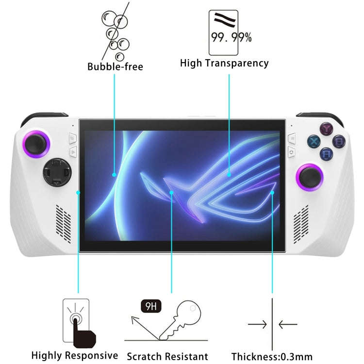 For ASUS ROG Ally 9H 0.3mm Explosion-proof Tempered Glass Film