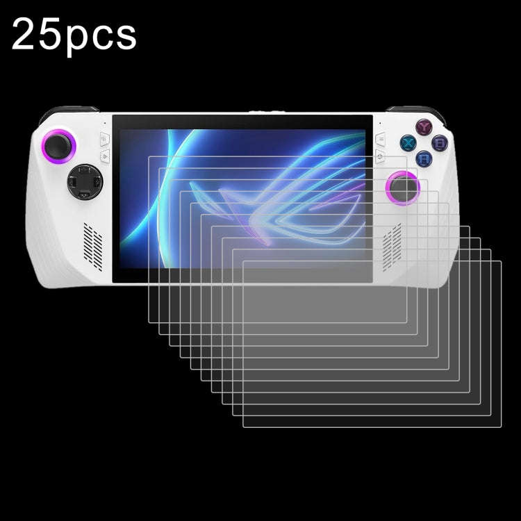 For ASUS Rog Ally X 7.0 25pcs 9H 0.3mm Explosion-proof Tempered Glass Film