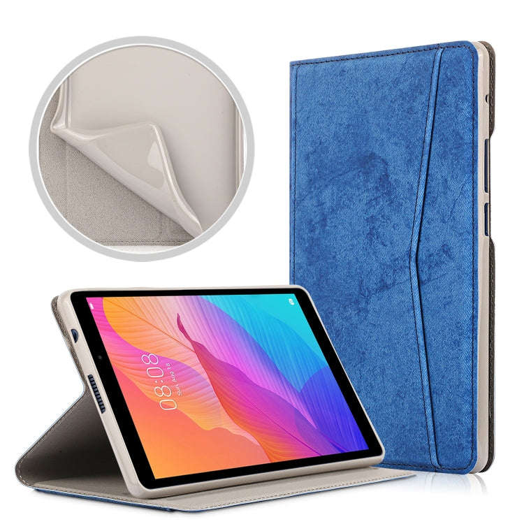 For Huawei MatePad T8 Marble Cloth Texture Horizontal Flip Leather Case with Card Slot & Holder(D...