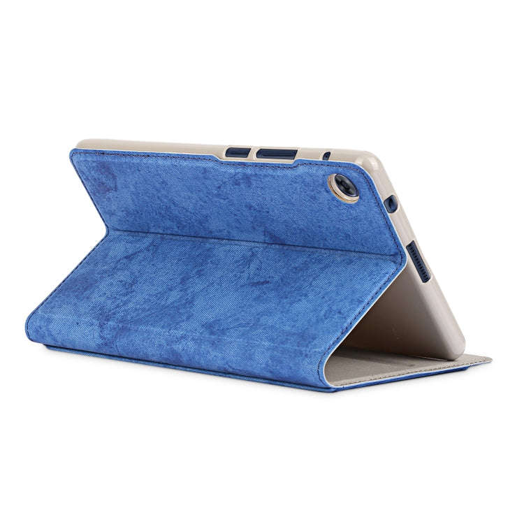 For Huawei MatePad T8 Marble Cloth Texture Horizontal Flip Leather Case with Card Slot & Holder(D...