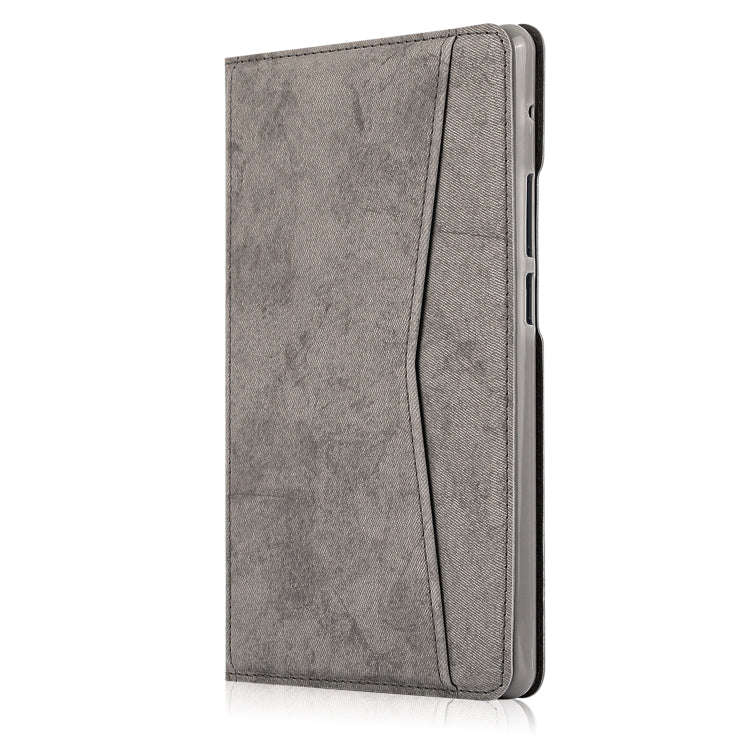 For Huawei MatePad T8 Marble Cloth Texture Horizontal Flip Leather Case with Card Slot & Holder(G...
