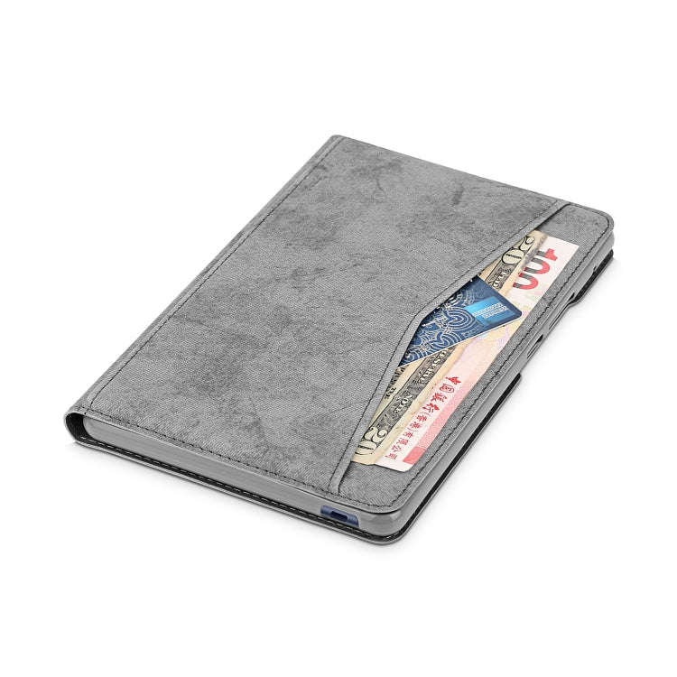 For Huawei MatePad T8 Marble Cloth Texture Horizontal Flip Leather Case with Card Slot & Holder(G...