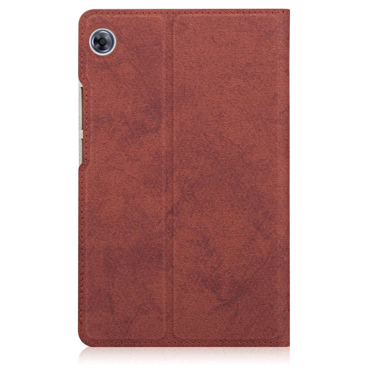 For Huawei MatePad T8 Marble Cloth Texture Horizontal Flip Leather Case with Card Slot & Holder(B...