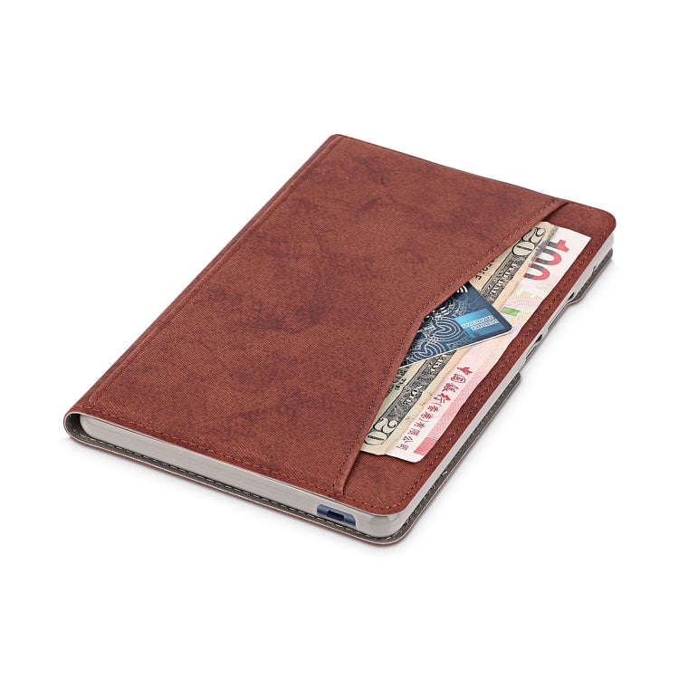 For Huawei MatePad T8 Marble Cloth Texture Horizontal Flip Leather Case with Card Slot & Holder(B...