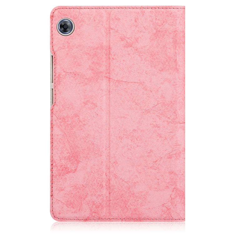 For Huawei MatePad T8 Marble Cloth Texture Horizontal Flip Leather Case with Card Slot & Holder(P...