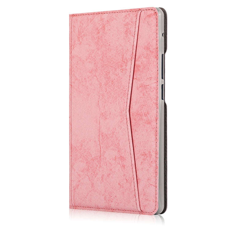 For Huawei MatePad T8 Marble Cloth Texture Horizontal Flip Leather Case with Card Slot & Holder(P...