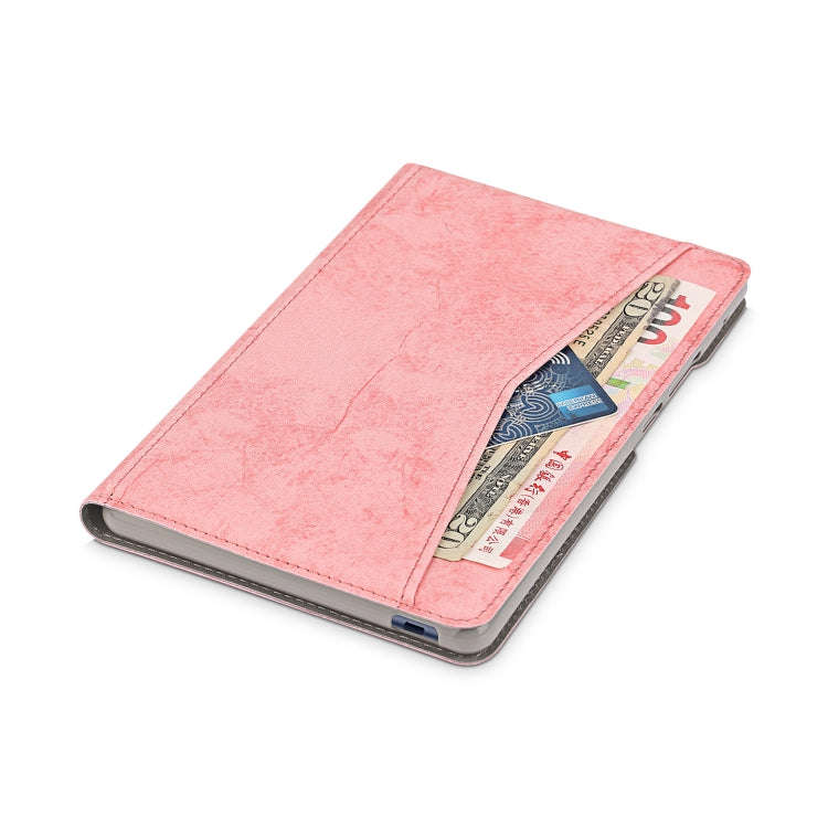 For Huawei MatePad T8 Marble Cloth Texture Horizontal Flip Leather Case with Card Slot & Holder(P...
