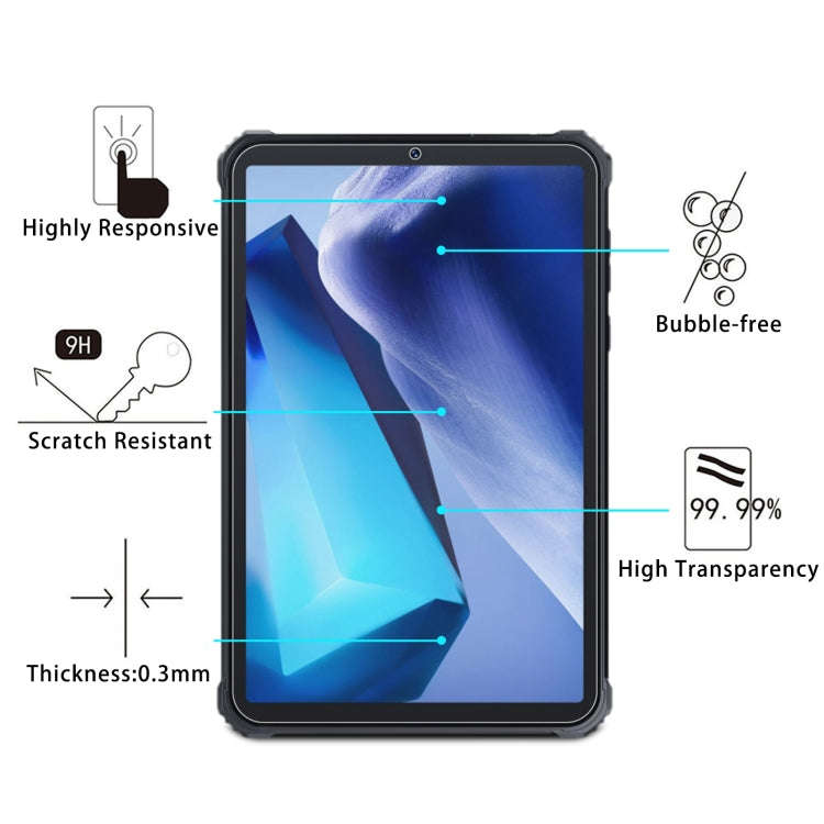 For Oukitel RT3 / RT3 Pro 9H 0.3mm Explosion-proof Tempered Glass Film