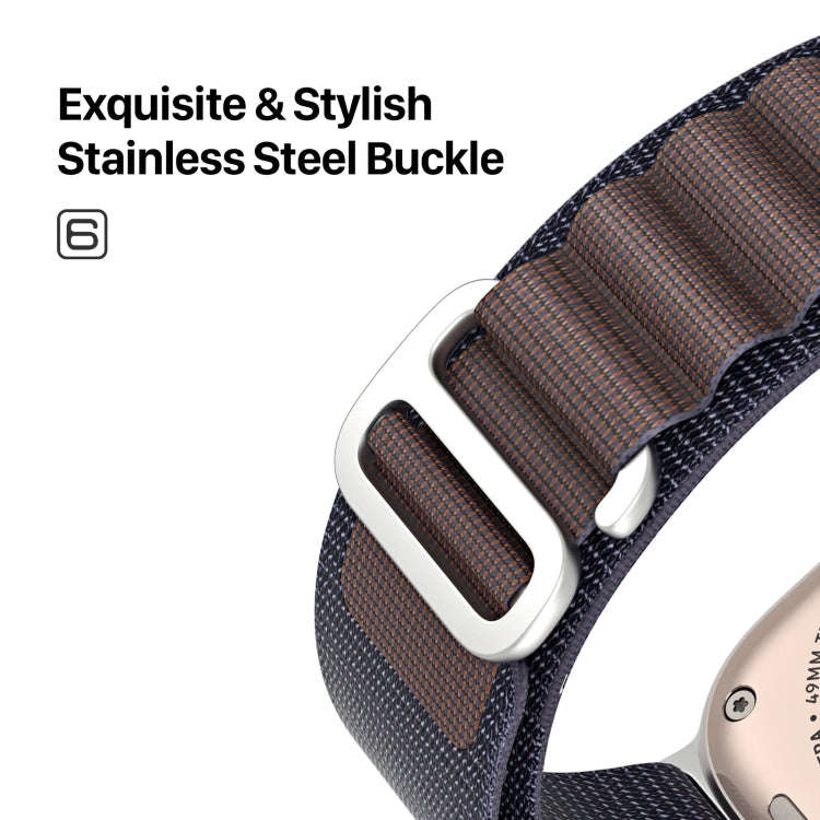 For Apple Watch Series 4 40mm DUX DUCIS GS Series Nylon Loop Watch Band(Indigo Blue)