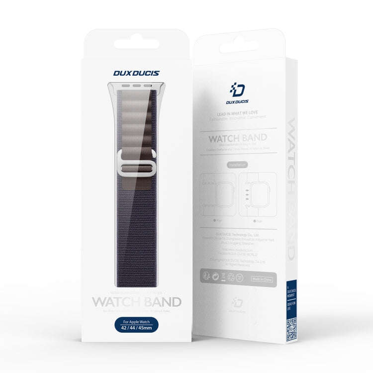 For Apple Watch Series 4 40mm DUX DUCIS GS Series Nylon Loop Watch Band(Indigo Blue)