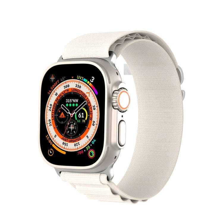For Apple Watch Ultra 2 49mm DUX DUCIS GS Series Nylon Loop Watch Band(Starlight)